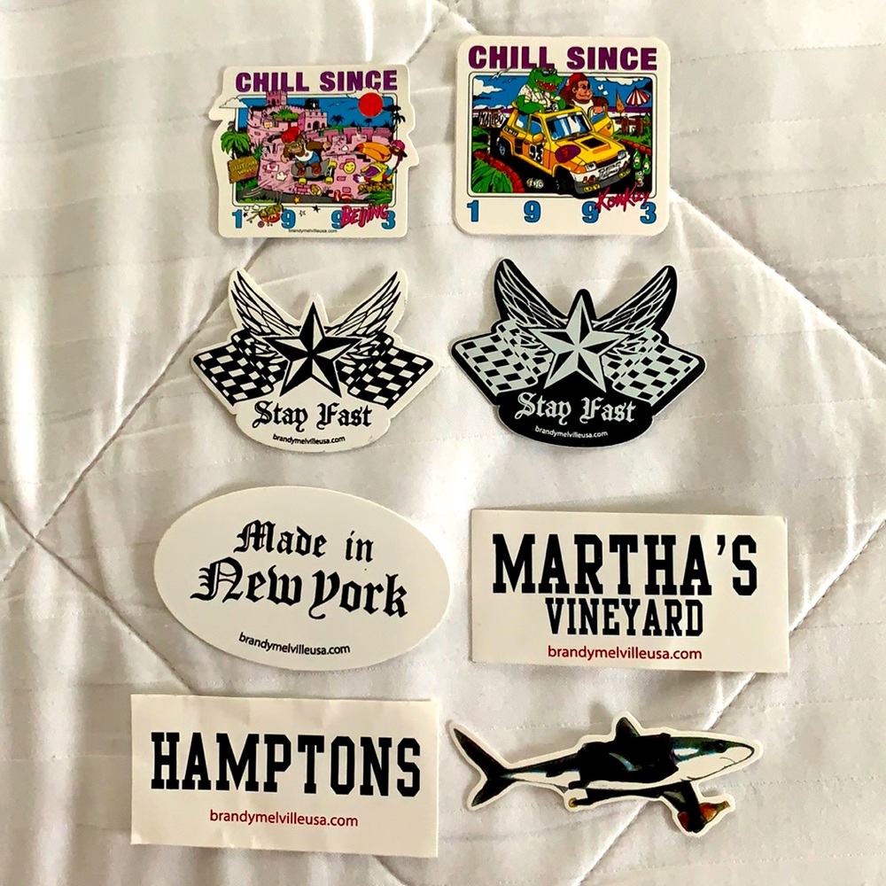 Brandy Melville 8 piece sticker set